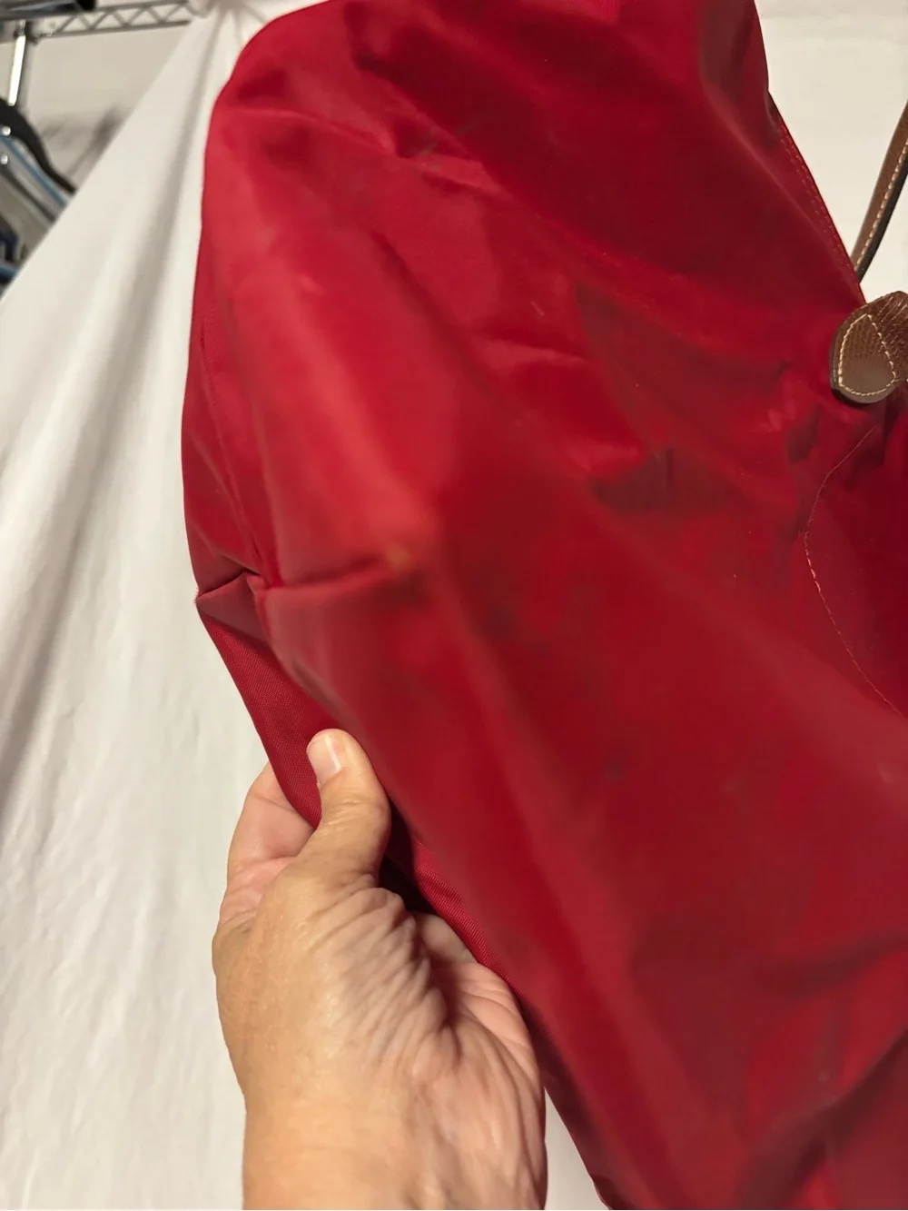 Longchamp LePliage Large Red Tote